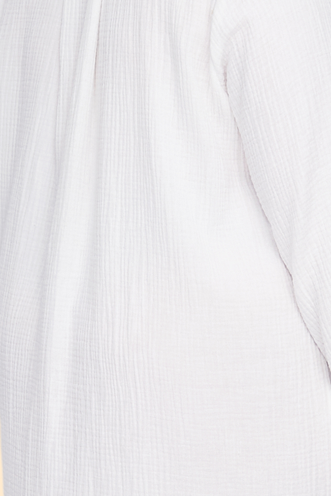 Long Sleeve Shirt White Double Gauze