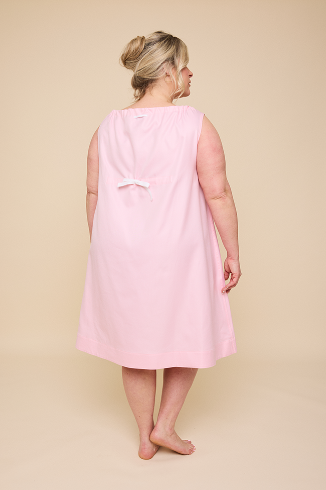 Sleeveless Nightie Pink Twill