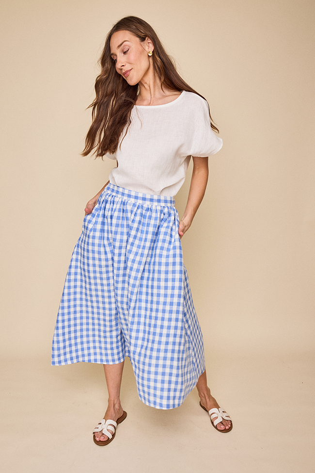 Woven T-Shirt Oyster Linen