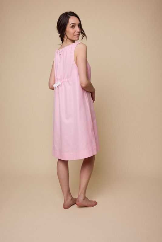 Sleeveless Nightie Pink Twill