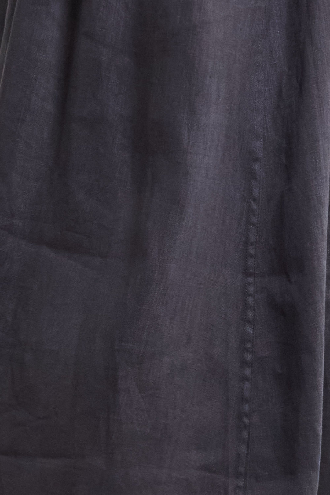 Short Sleep Shirt Charcoal Linen