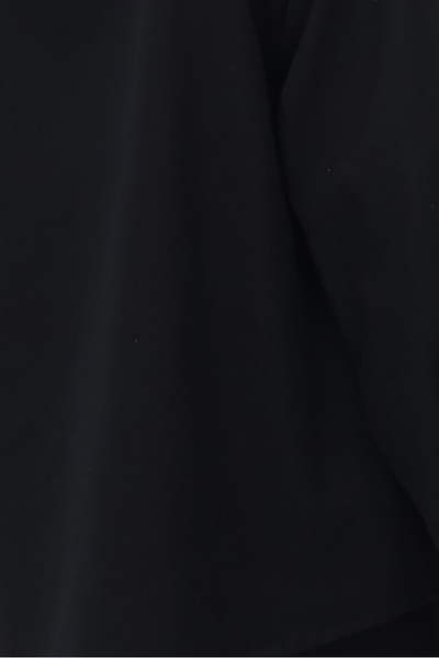Closeup of a luxury black cotton flannel