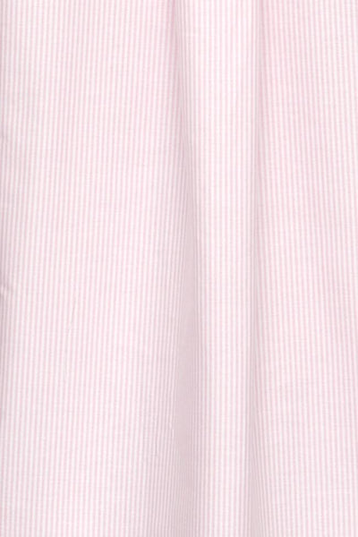 Short Sleep Shirt Pink Oxford Stripe PLUS
