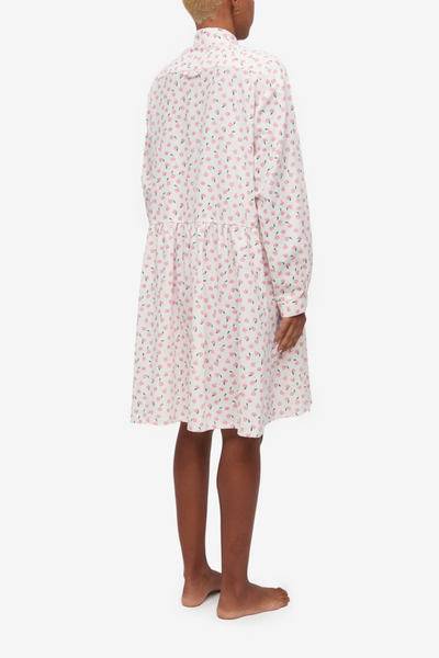 Short Sleep Dress Apple Print