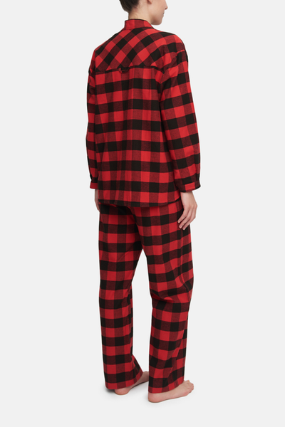 Set - Long Sleeve Shirt and Lounge Pant Big Red Buffalo Check