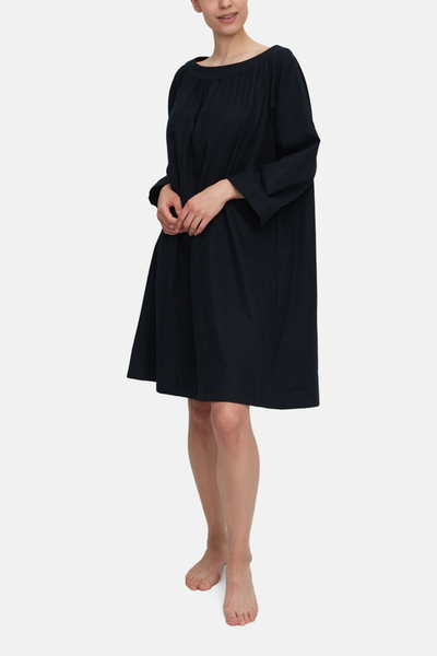 Chemise Dress Black Flannel