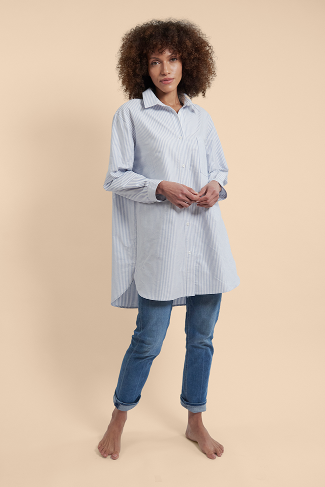 Classic Shirt Blue Oxford Stripe