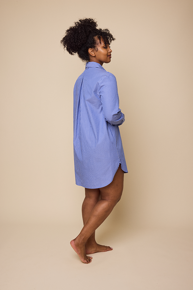 Classic Shirt Blue & White Stripe