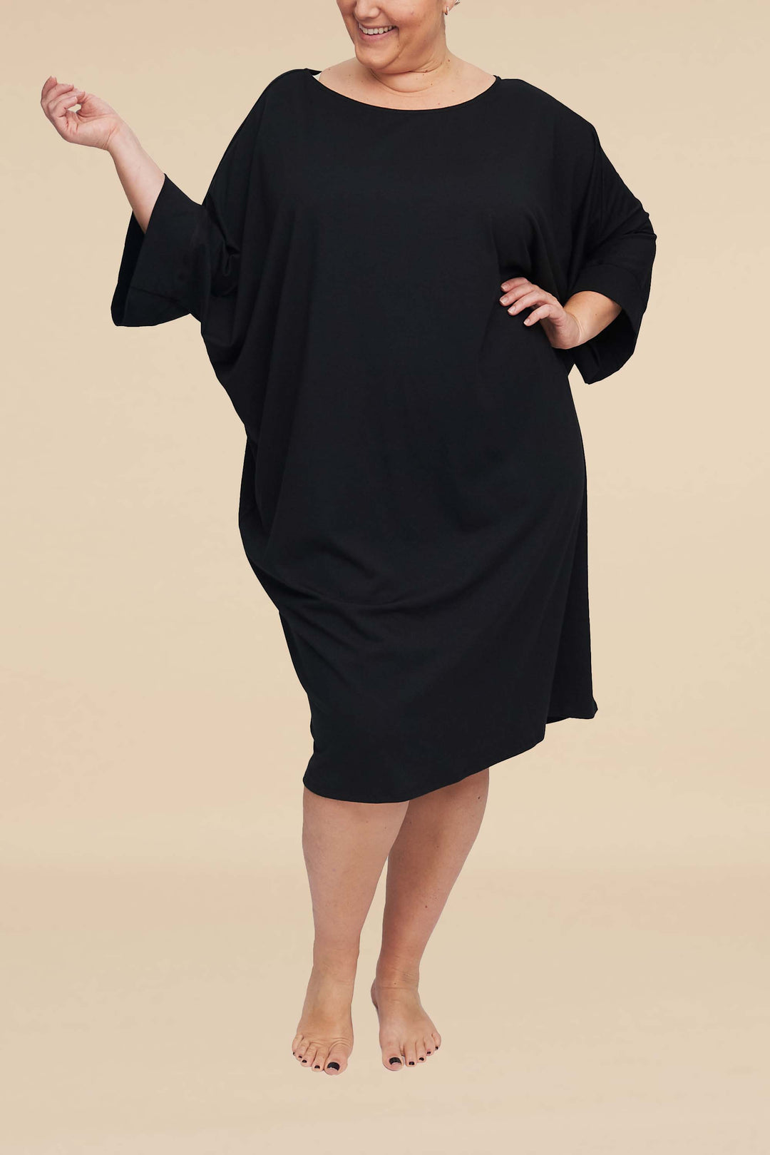 Cocoon T-Shirt Dress Stretch Jersey