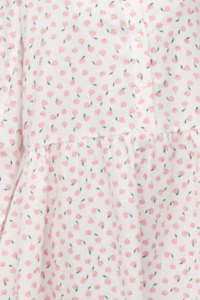 Short Sleep Dress Apple Print