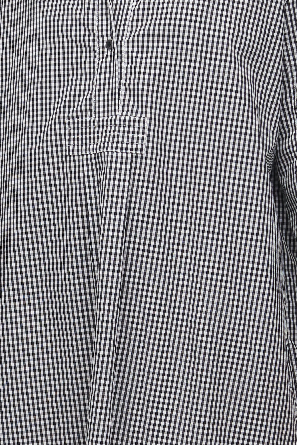 Long Sleep Shirt Black Gingham