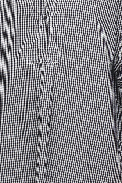 Long Sleep Shirt Black Gingham