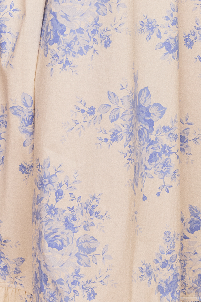 Ruffled Sleep Set Blue Tea Rose