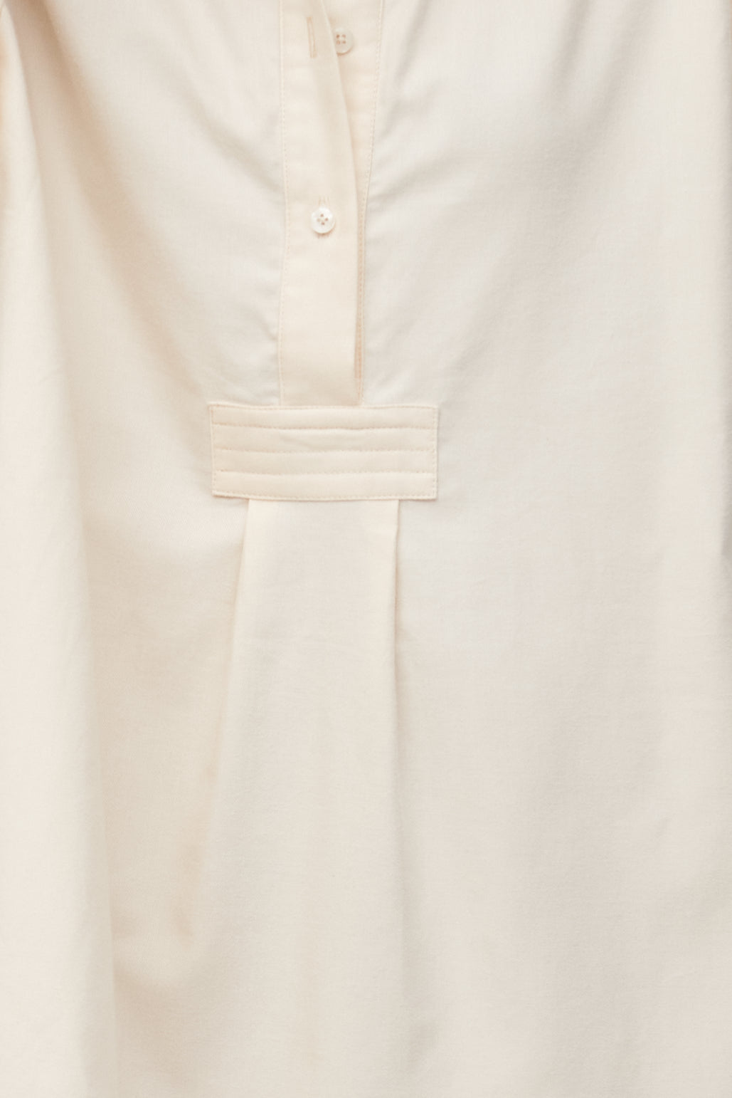 Short Sleep Shirt Cream Flannel Plus