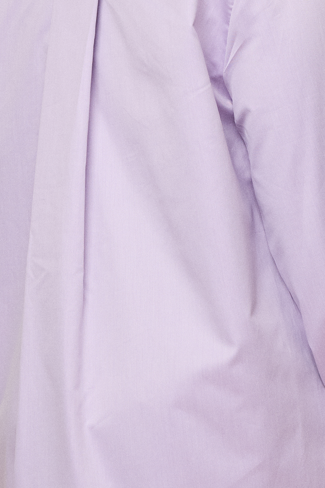 Flared Sleep Shirt Lavender Cotton Shirting