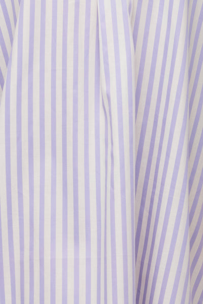 Long Sleep Shirt Lavender Stripe