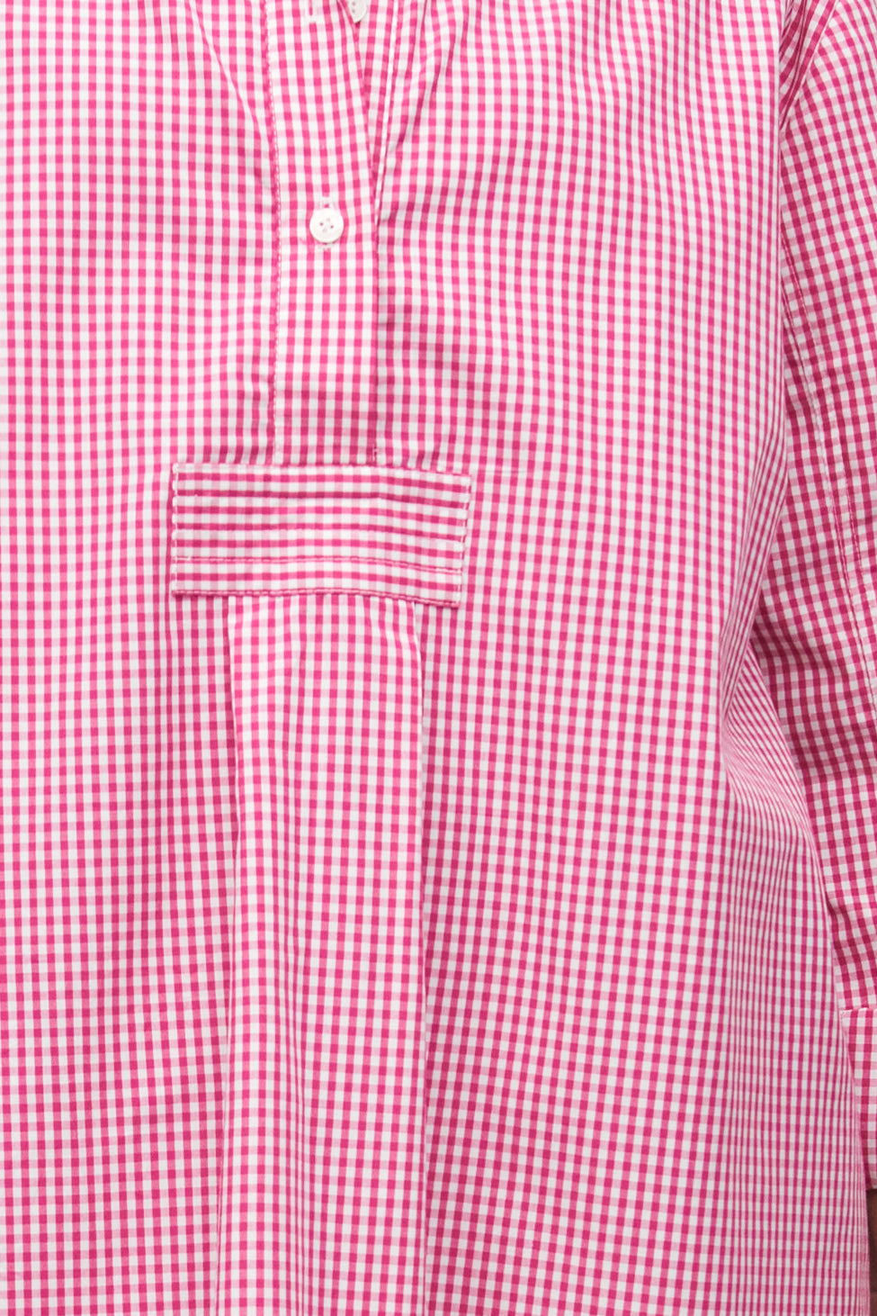 Short Sleep Shirt Magenta Gingham PLUS