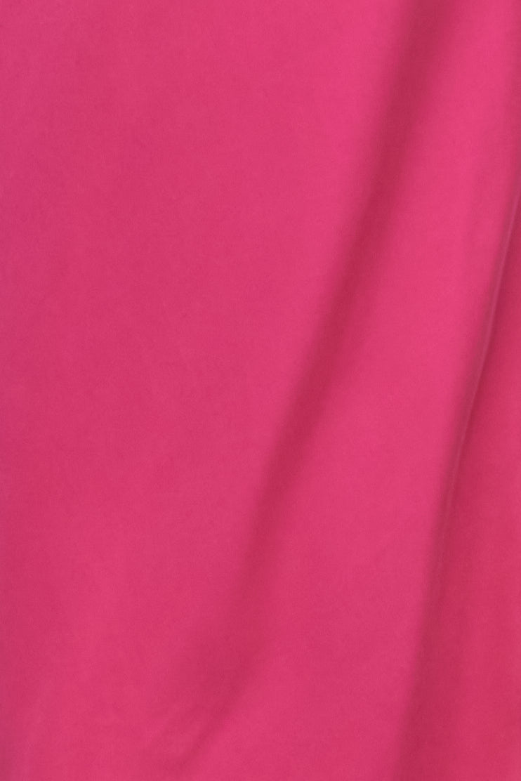 Cowl Neck Dress Magenta Twill