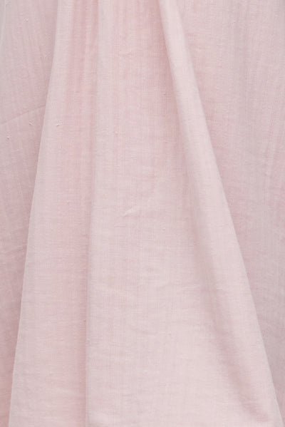 Long Sleep Shirt Pale Pink Striped Gauze