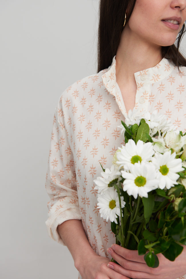 Long Sleep Shirt Laurel Leaf Blush