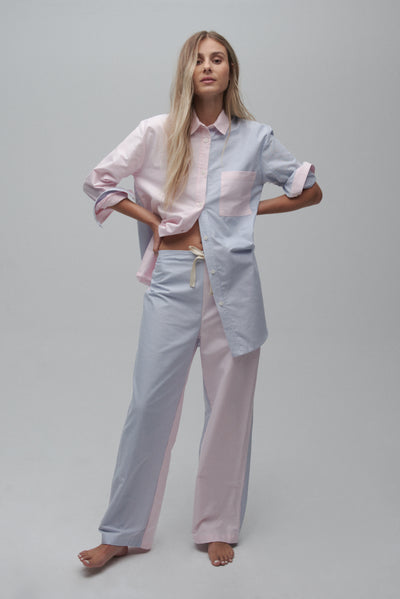 Lounge Pant Oxford Stripe Mix