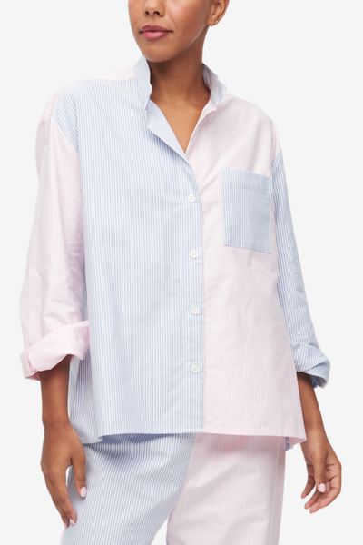 Long Sleeve Shirt Oxford Stripe Mix