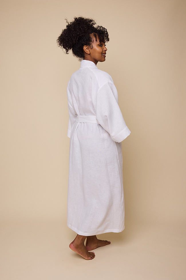 Robe White Linen