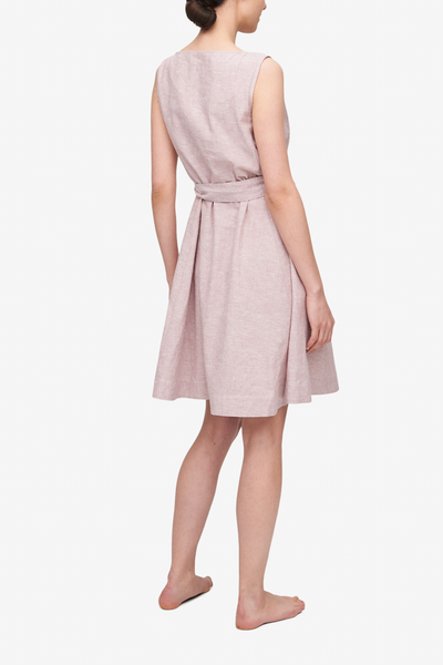 Belted Dress Blush Linen