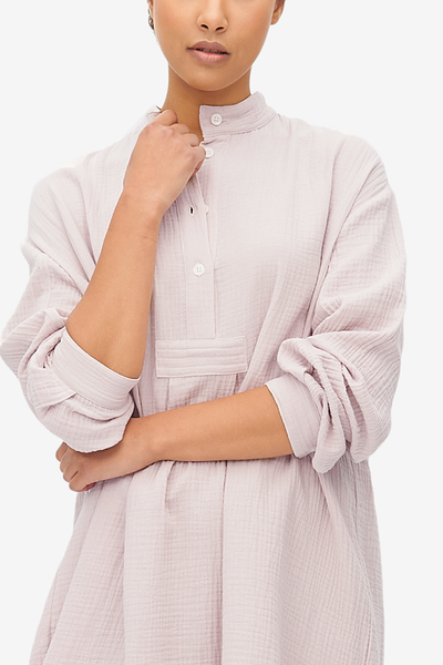 Short Sleep Shirt Musk Double Gauze