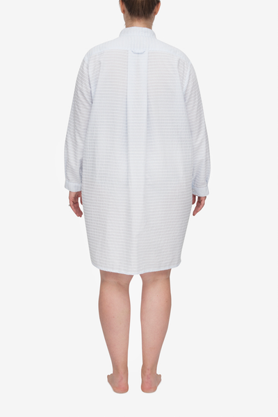 Short Sleep Shirt Plush Stripe PLUS