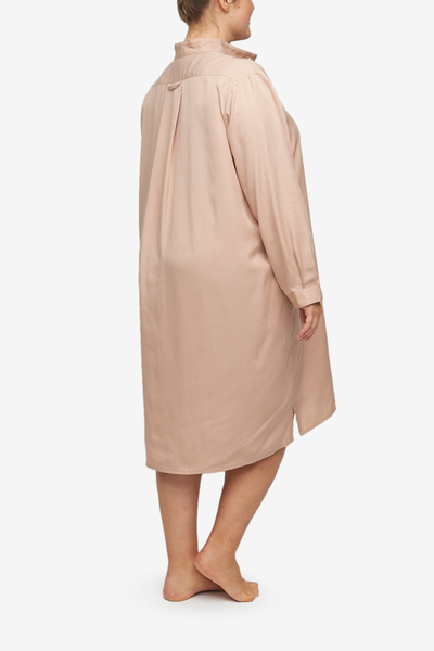 Long Sleep Shirt Blush Tencel Twill PLUS