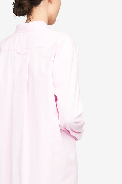 Long Sleep Shirt Pink Royal Oxford