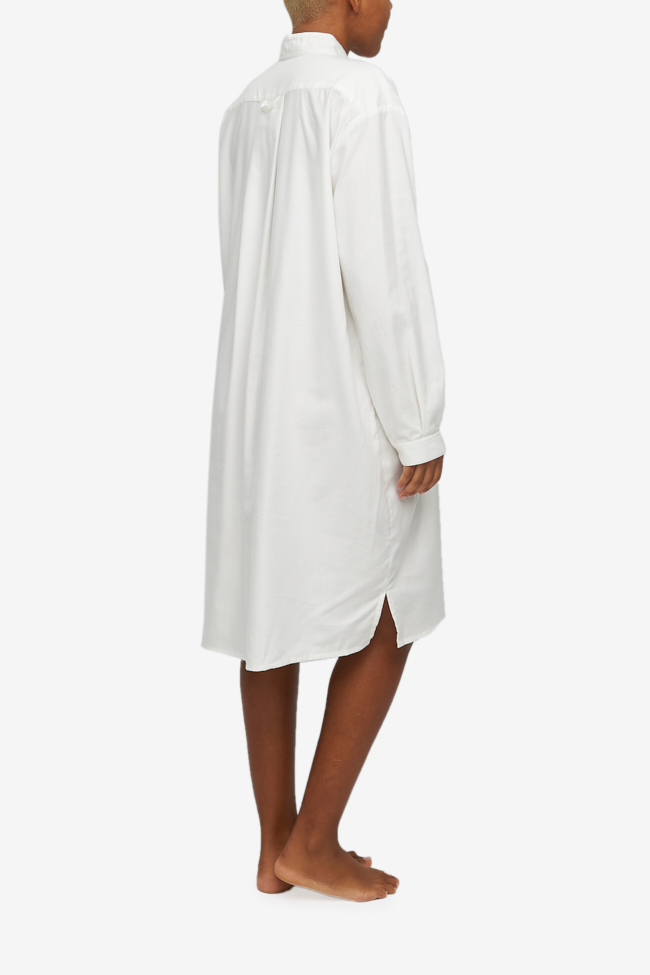 Long Sleep Shirt Cream Cashmere Blend