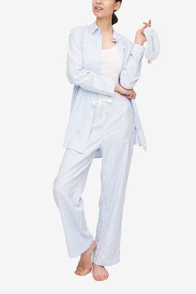 Slim Sleep Shirt Sunday Uniform Stripe