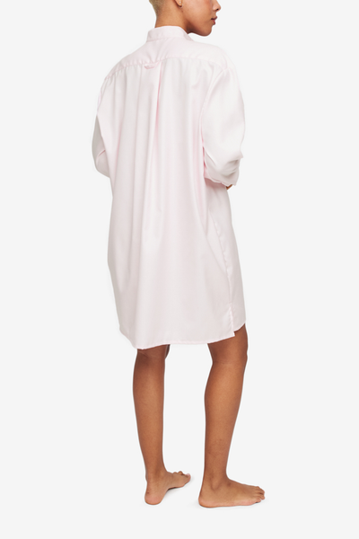 Short Sleep Shirt Baby Pink Twill