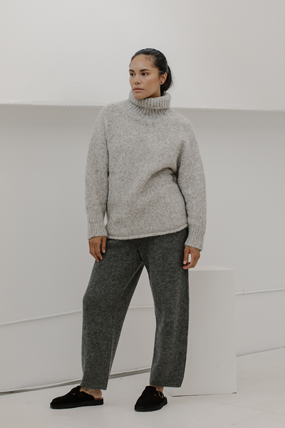 Bare Knitwear Stanley Pullover Marble Grey