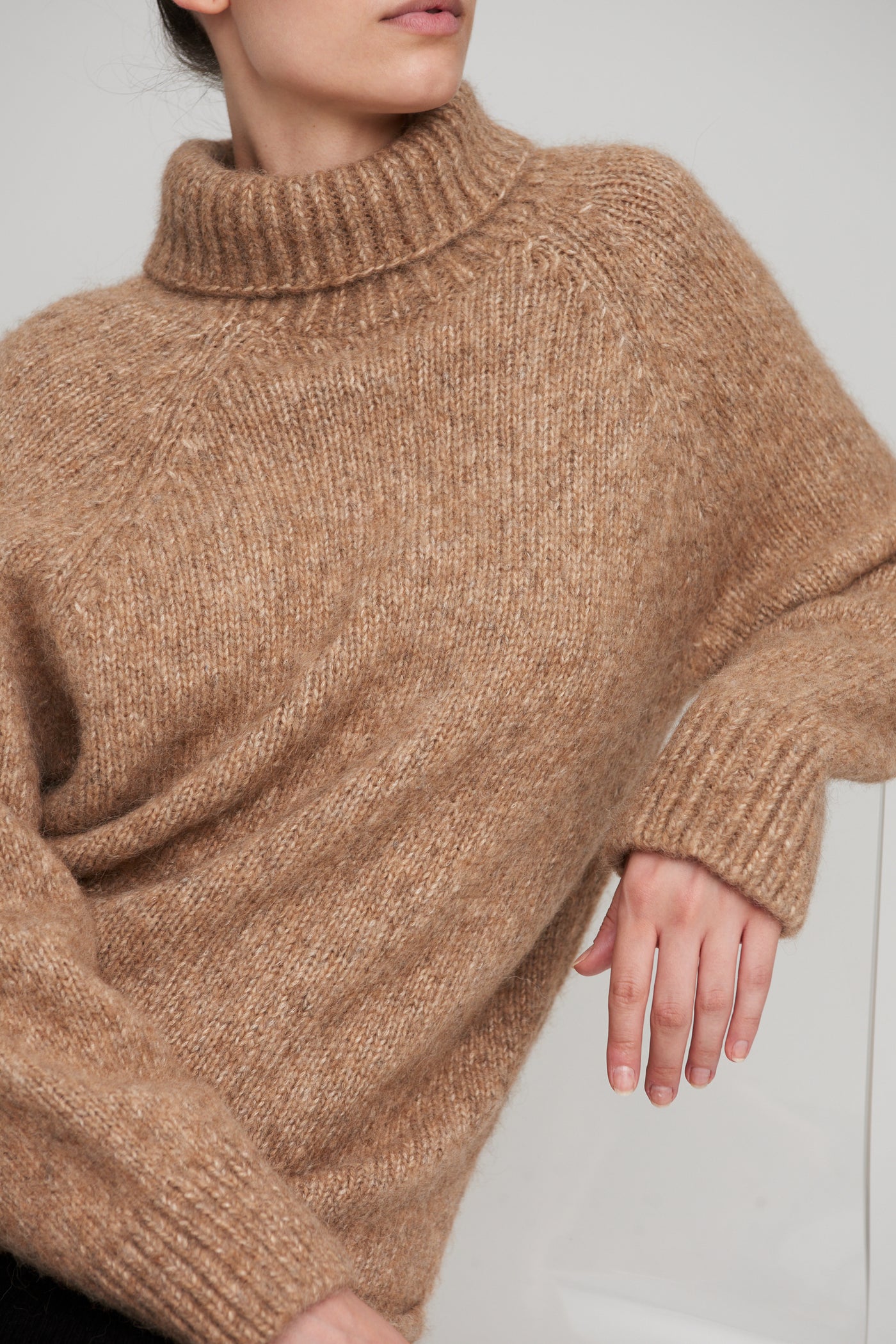 Bare Knitwear Stanley Pullover Caramel Alpaca/Wool