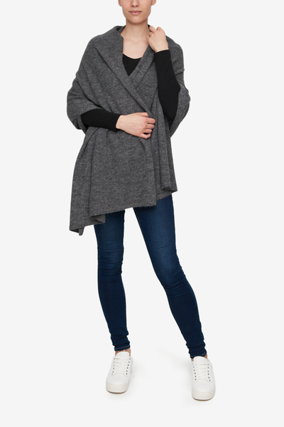 Bare Knitwear Travel Wrap Ash