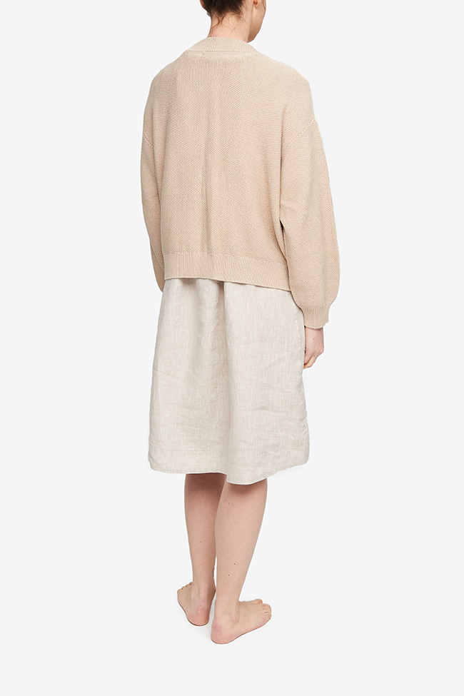 Bare Knitwear Seed Cardigan in Birch