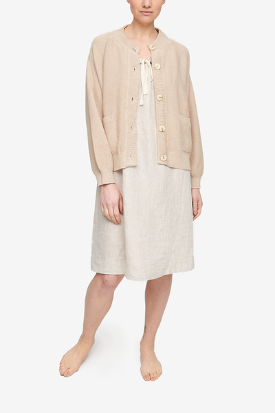 Bare Knitwear Seed Cardigan in Birch