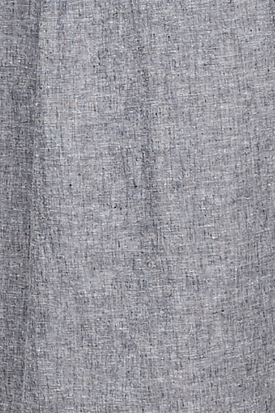 Long Sleep Shirt Grey Chambray Linen