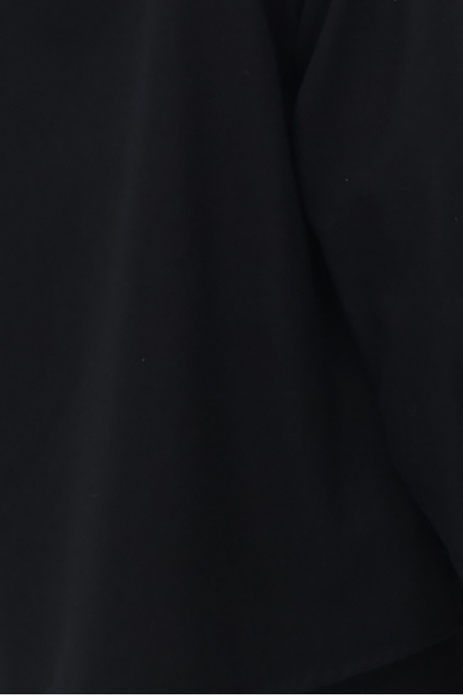 Closeup of a luxury black cotton flannel