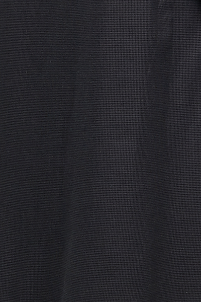 Epaulette Sleep Shirt Black Houndstooth Flannel
