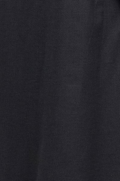 Short Sleep Shirt Black Houndstooth Flannel
