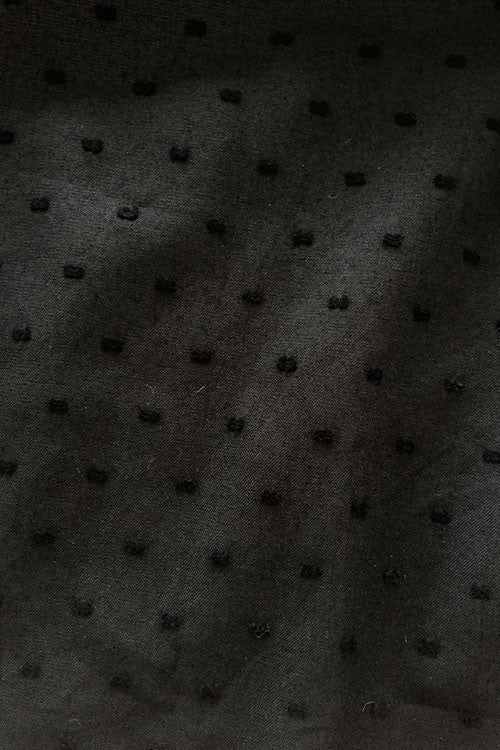 Short Sleep Shirt Black Swiss Dot