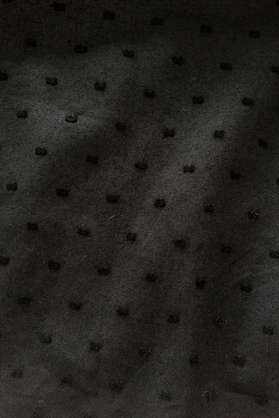 Short Sleep Shirt Black Swiss Dot