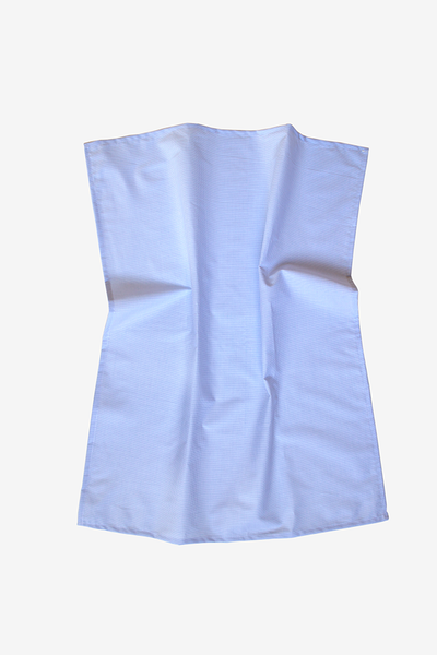 Blue Mini Check Tea Towel - Set of 2
