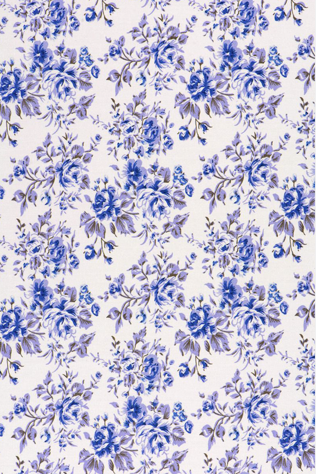 Sleeveless Nightie Blue Floral