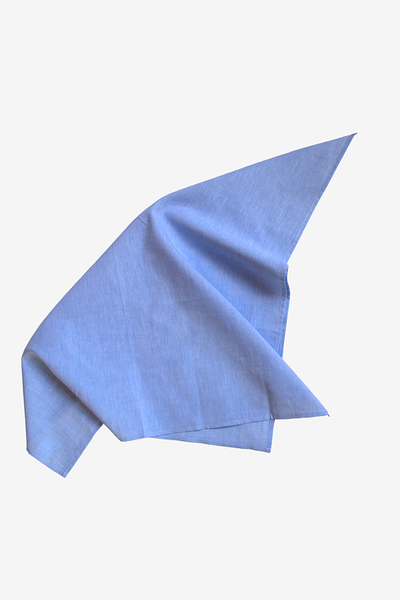 Blue Linen Blend Kerchief