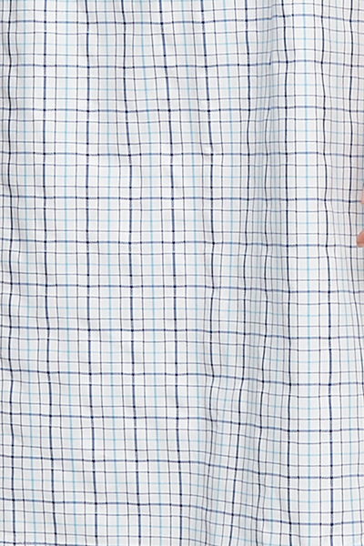 Long Sleep Shirt Blue Multi Check
